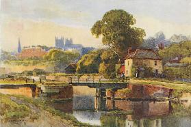 Exeter aus dem Kanal