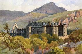 Holyrood Palace: Arthurs Sitz im Hintergrund