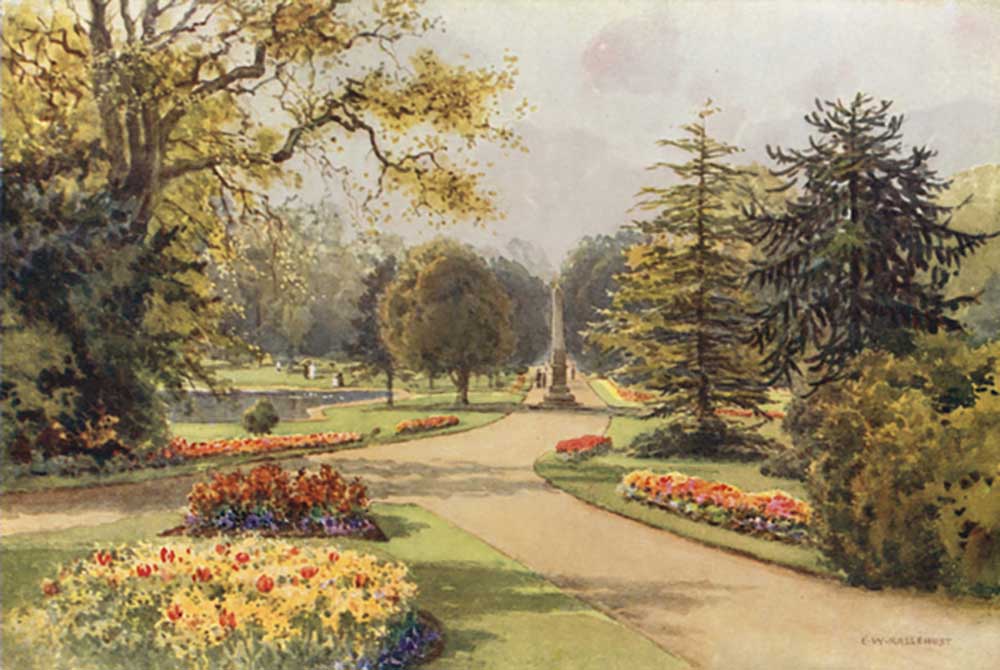 In den Jephson Gardens, Leamington from E.W. Haslehust