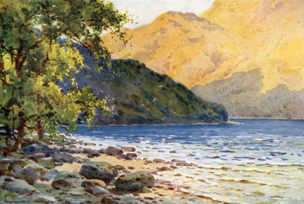 Inverbeg: Am Loch Lomond, gegenüber Rowardennan from E.W. Haslehust
