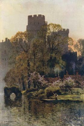 Warwick Castle aus dem Fluss