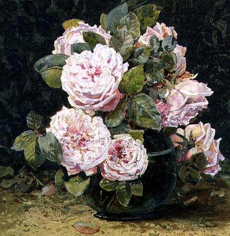 Roses in a Green Bowl from Fanny W. Currey