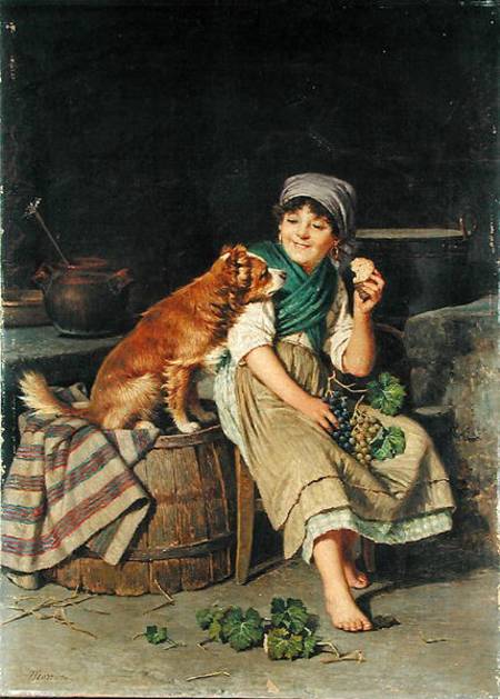 Girl with Dog from Federico Mazzotta