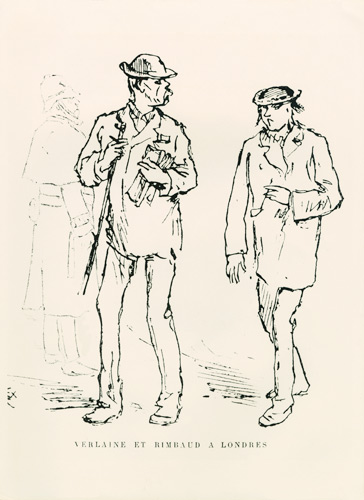 Paul Verlaine und Arthur Rimbaud in London from Felix Elie Regamey
