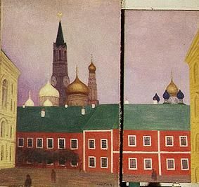 Moskau. 1913. Diptychon from Felix Vallotton