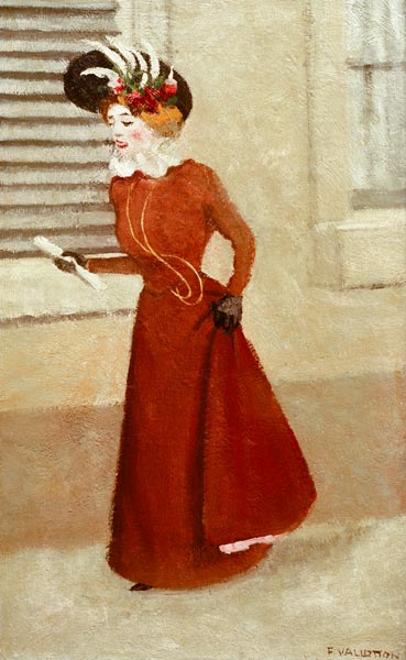 F.Vallotton / Woman w.Plumed Hat / 1895 from Felix Vallotton