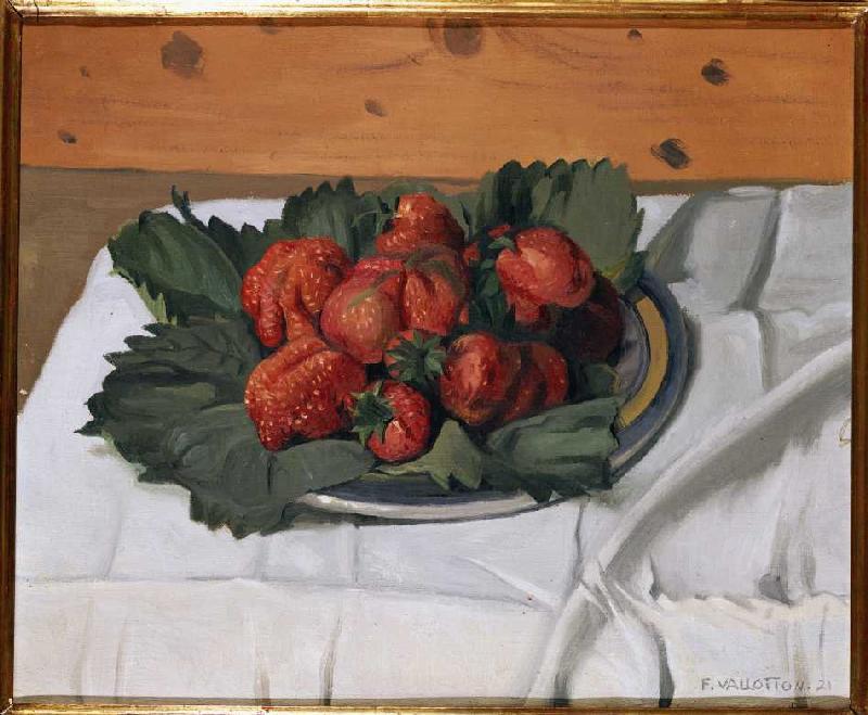 Stillleben mit Erdbeeren from Felix Vallotton