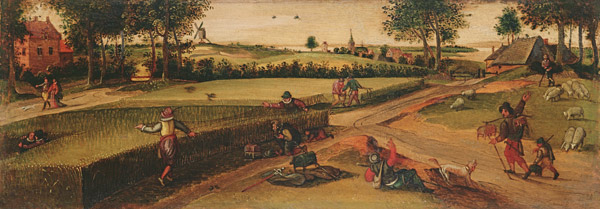 The Harvest: One of a pair of Landscapes from Ferdinand Bol