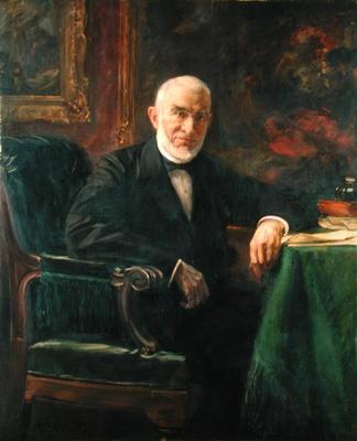 Senator Ferdinand Moring (1818-1900), 1898 (oil on canvas) from Ferdinand Brutt