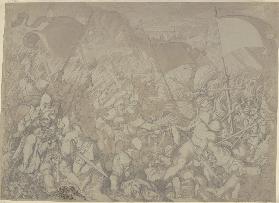Arnold von Winkelried in der Schlacht bei Sempach