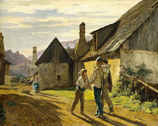 Coming home from the war from Ferdinand Georg Waldmüller