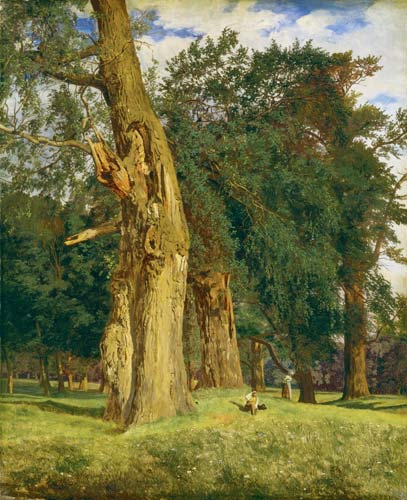 Old elms in Prater from Ferdinand Georg Waldmüller