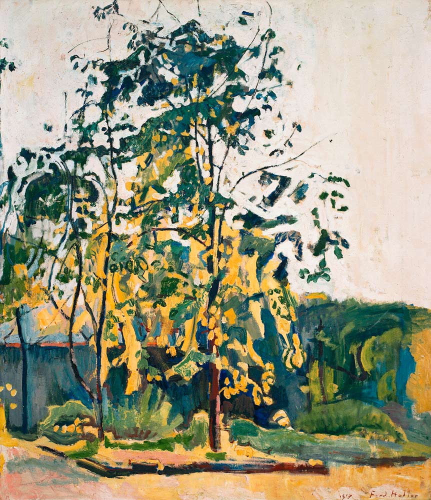 Bäume im Ateliergarten from Ferdinand Hodler