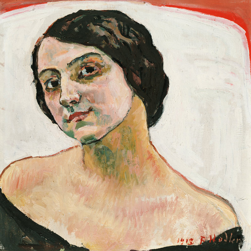 Bildnis einer Frau mit braunem Haar from Ferdinand Hodler