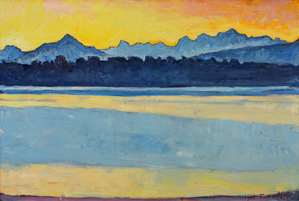 Lake Geneva w. Mount Blanc from Ferdinand Hodler