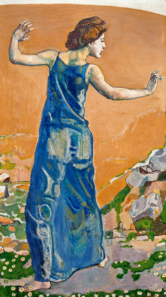 Woman with arms outstretched from Ferdinand Hodler