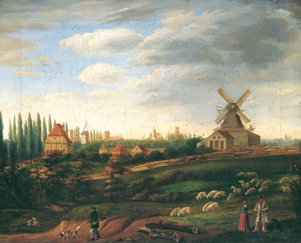 Ansicht der Stadt Münster von Südwesten from Ferdinand Hodler
