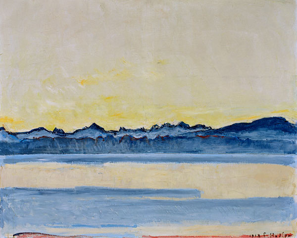 Lake Geneva w.Mount-Blanc from Ferdinand Hodler