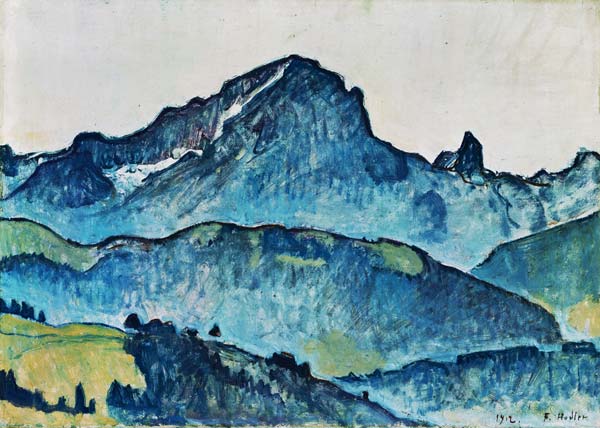 Le Grand Muveran (Berner Alpen) from Ferdinand Hodler