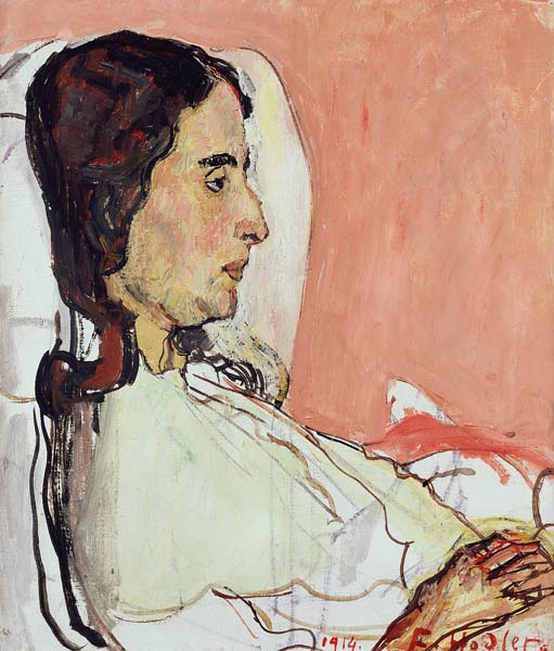 Madame Valentine Gode Darel, Ill, 1914 (oil on canvas) from Ferdinand Hodler