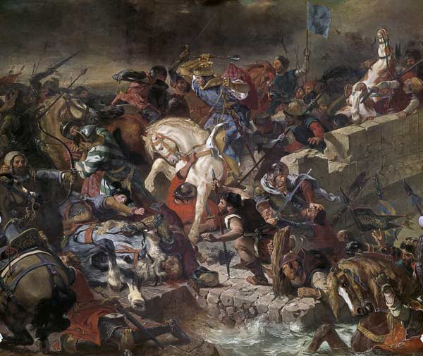 Die Schlacht von Taillebourg am 21.Juli 1242. from Ferdinand Victor Eugène Delacroix