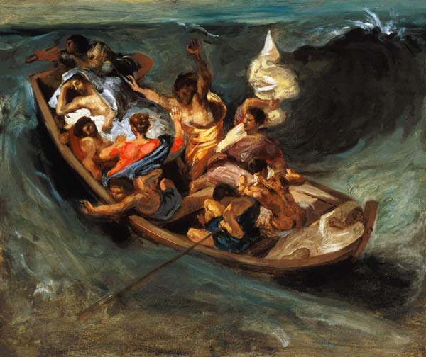 Christus im Sturm auf dem Meer from Ferdinand Victor Eugène Delacroix