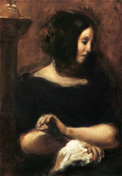 George Sand from Ferdinand Victor Eugène Delacroix