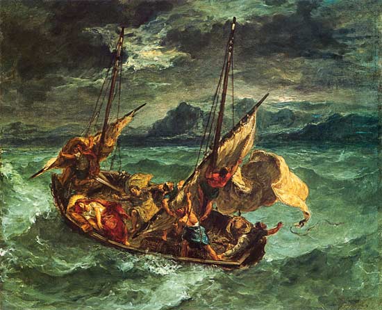 Christus auf dem See Genezareth from Ferdinand Victor Eugène Delacroix