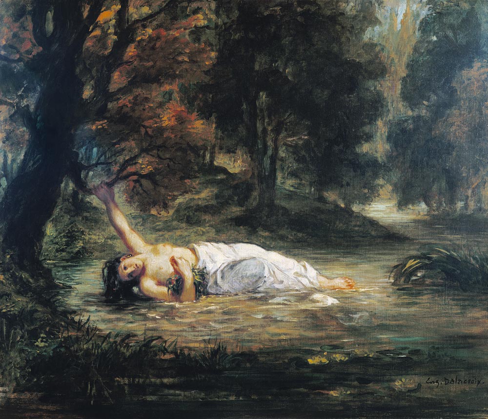 Der Tod der Ophelia from Ferdinand Victor Eugène Delacroix