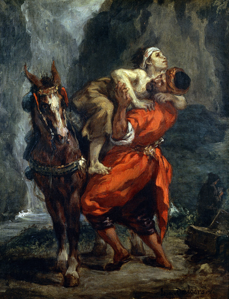 Der barmherzige Samariter. from Ferdinand Victor Eugène Delacroix