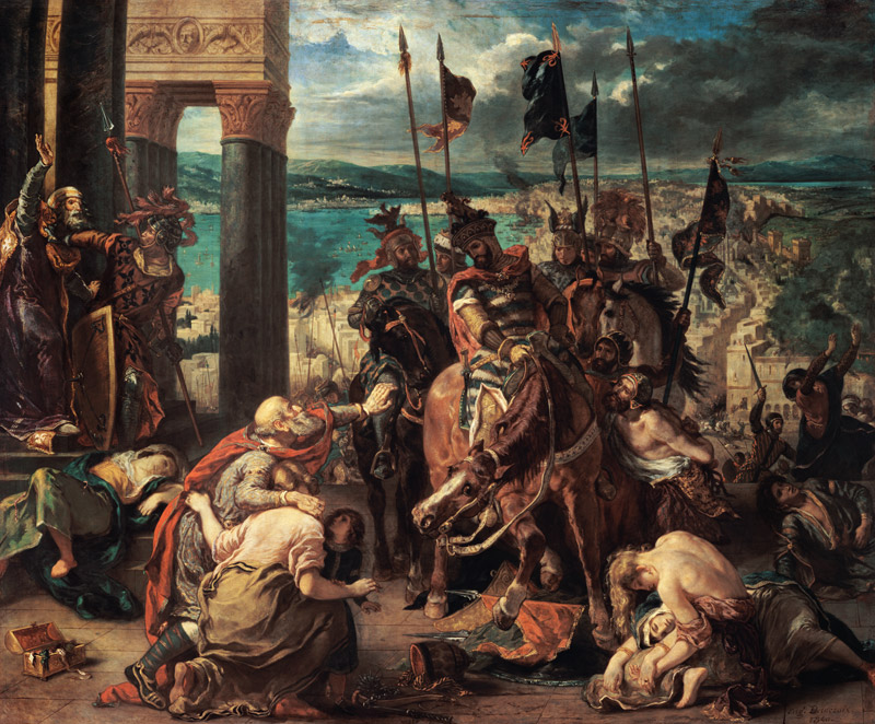 Einzug der Kreuzfahrer in Konstantinopel am 12. April 1204. from Ferdinand Victor Eugène Delacroix