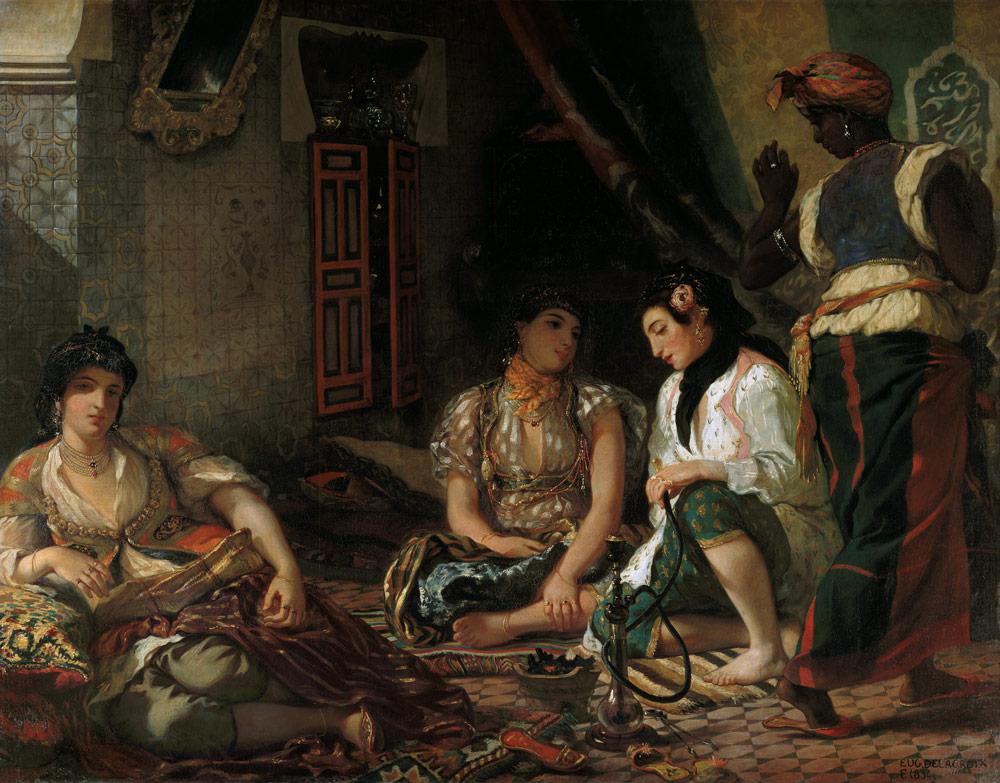 Frauen von Algier in ihrem Gemach from Ferdinand Victor Eugène Delacroix