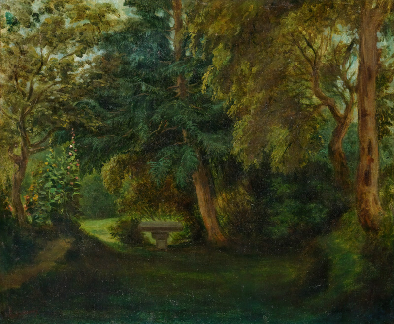 George Sand's Garden at Nohant from Ferdinand Victor Eugène Delacroix