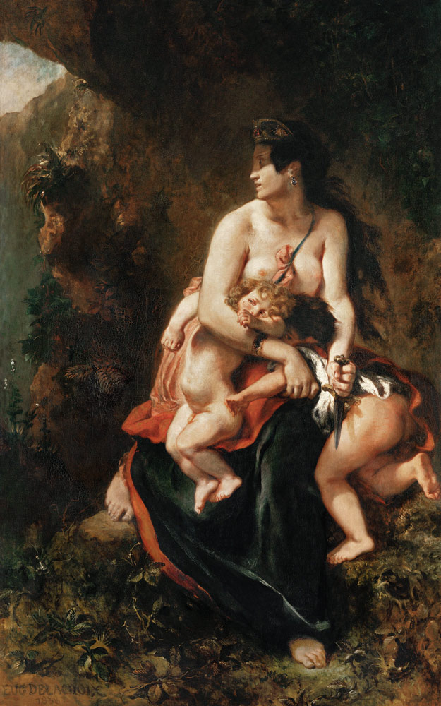 Medea (Médée furieuse) from Ferdinand Victor Eugène Delacroix