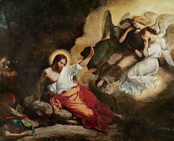 Christus im Ölgarten (Christus am Ölberg) from Ferdinand Victor Eugène Delacroix