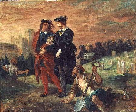 Hamlet and Horatio in the Cemetery from Ferdinand Victor Eugène Delacroix