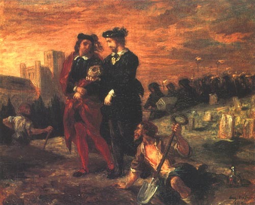 Hamlet und Horatio auf dem Friedhof oder Hamlet und die beiden Totengräber from Ferdinand Victor Eugène Delacroix