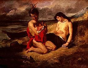 Indianerfamilie from Ferdinand Victor Eugène Delacroix