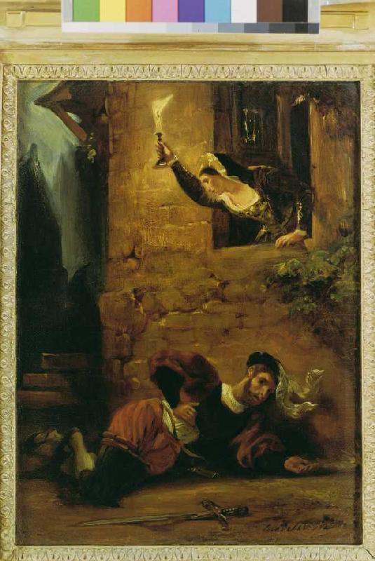 Der sterbende Valentin from Ferdinand Victor Eugène Delacroix