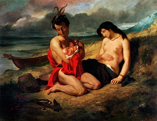 The Natchez, c.1823-35 from Ferdinand Victor Eugène Delacroix