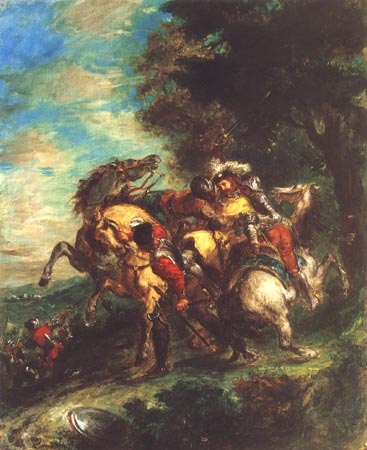 Weislingen wird von Götz´Leuten gefangengenommen from Ferdinand Victor Eugène Delacroix