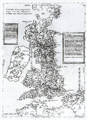 Britania Insula quae dup Regna continet Angliam et Scotiam cum Hibernia adiacente; engraved by Paulo
