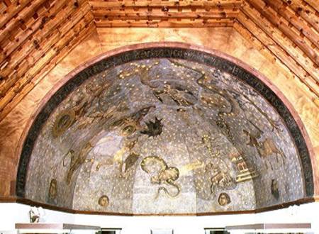 View of the vault depicting the 'Cielo de Salamanca' from Fernando Gallegos