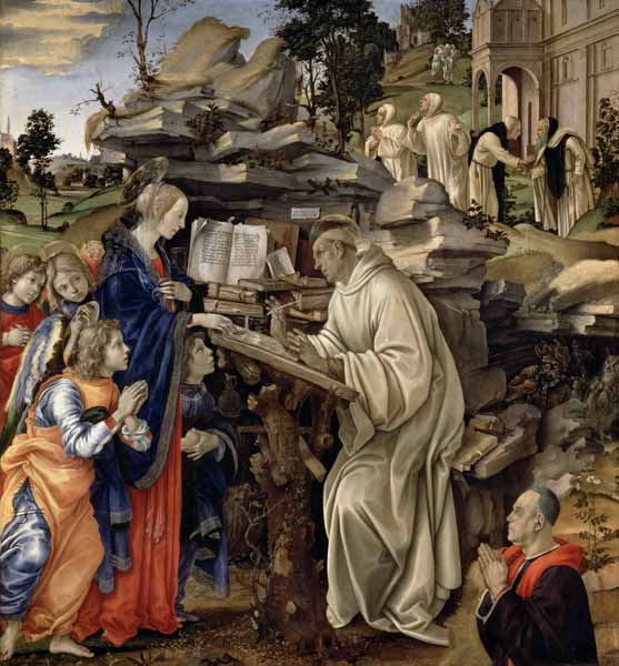 The Vision of St. Bernard from Filippino Lippi