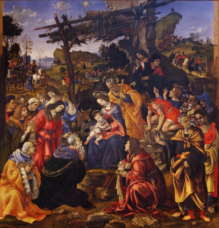 The Adoration of the Magi from Filippino Lippi