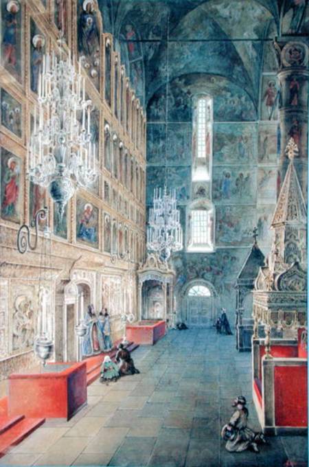 Interior of the Assumption Cathedral of the Moscow Kremlin from Fjodor Jakowlewitsch Aleksejew