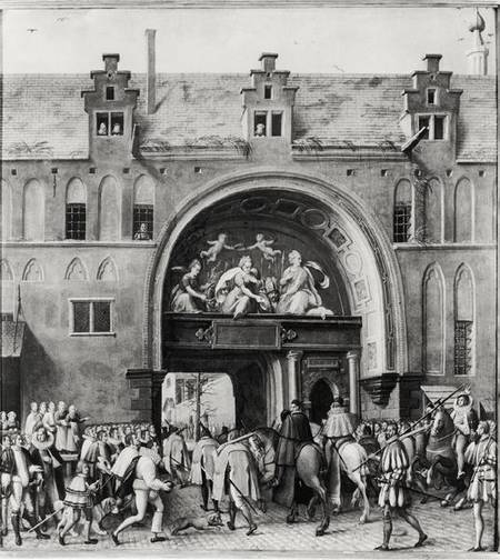 Entry of Hercule Francois of France, Duke of Alencon (1554-84) into Antwerp from Flemish School