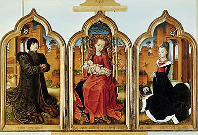 Triptych of Jean de Witte from Flemish School
