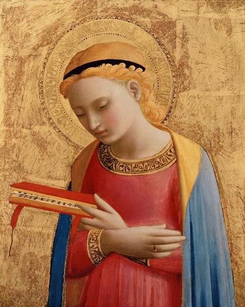 Virgin Annunciate, 1450-55 from Fra Beato Angelico