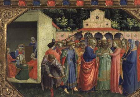 The Birth and Marriage of the Virgin, from the predella of the Annunciation altarpiece from Fra Beato Angelico
